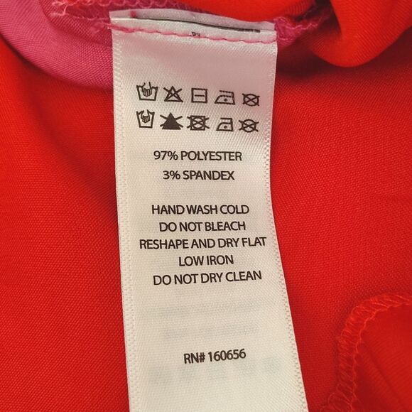 Sincerely Jules Pink Red Satin Faux Wrap Pull On Mini Skirt Size XL - Picture 6 of 6